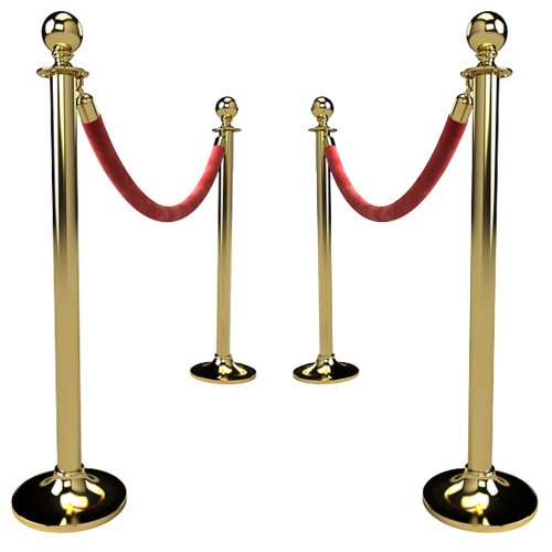Stanchions Package 4 Stanchions & 2 Ropes HIRE Ea
