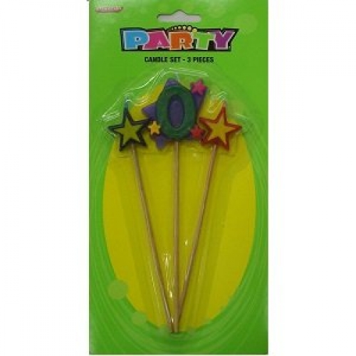 Candle Pick 5cm 0 pk 3 CLEARANCE