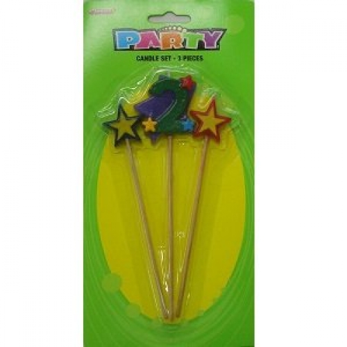 Candle Pick 5cm 2 pk 3 CLEARANCE