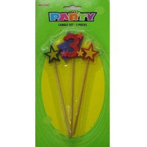 Candle Pick 5cm 3 pk 3 CLEARANCE