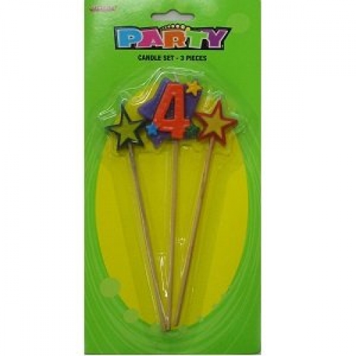 Candle Pick 5cm 4 pk 3 CLEARANCE