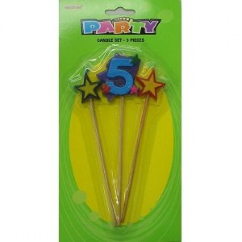 Candle Pick 5cm 5 pk 3 CLEARANCE