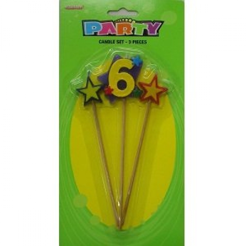 Candle Pick 5cm 6 pk 3 CLEARANCE