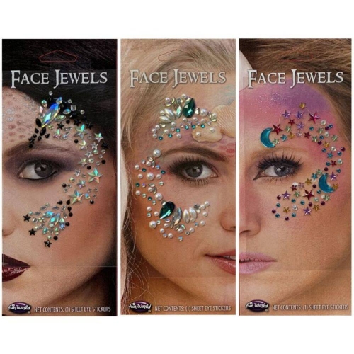 Face Jewel Sticker Assortment Pack Ea