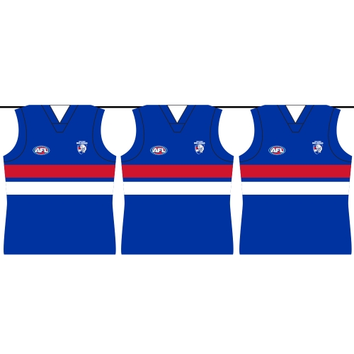 Western Bulldogs Party Bunting 4m Ea