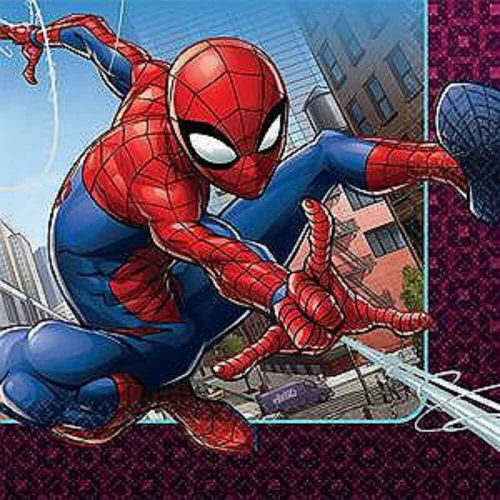 Spider-Man Napkin Lunch pk 16