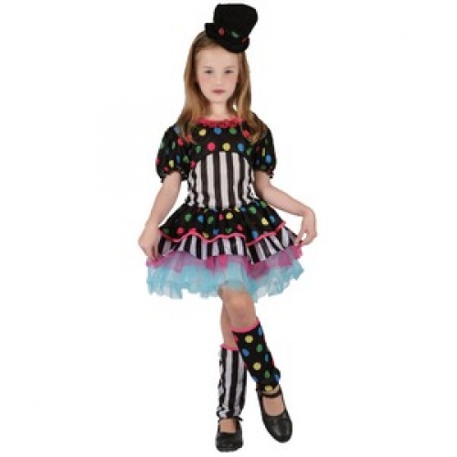 Costume Clown Girl Child Medium Ea