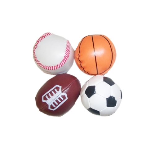 Soft Sports Balls Pkt 4