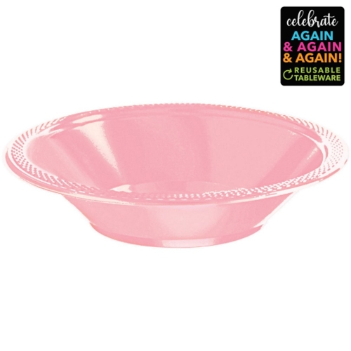 Bowl 17cm Classic Pink pk 20 CLEARANCE
