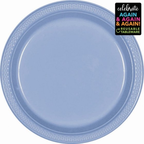 Plate Banquet 26cm Pastel Blue pk 20 CLEARANCE