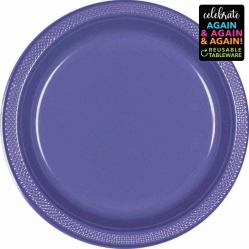 Plate Snack 17cm Purple pk 20 CLEARANCE