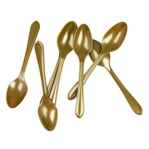 Spoon Metallic Gold pk 20