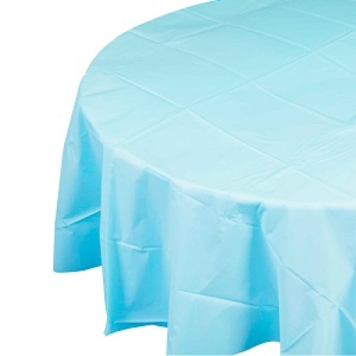 Tablecover Round 213cm Pastel Blue ea CLEARANCE