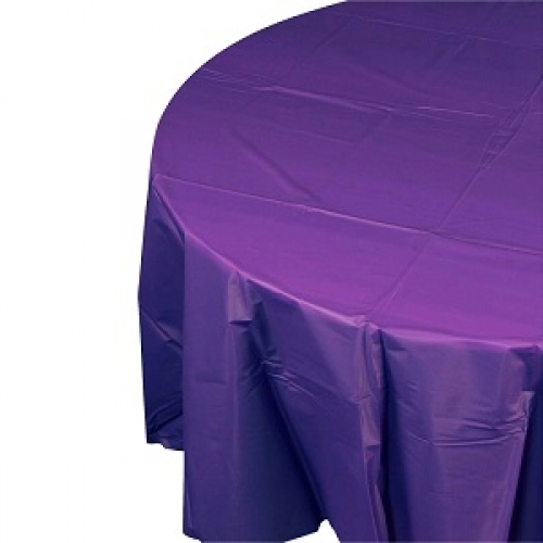 Tablecover Round 213cm Purple ea CLEARANCE