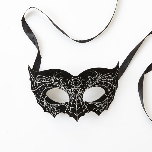 Mask Suede Black and Silver Ea LIMITED STOCK