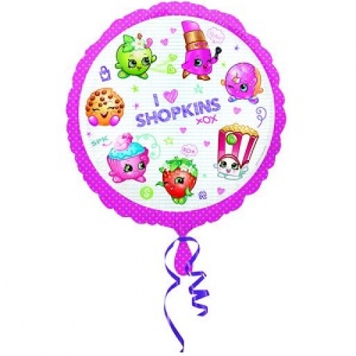Balloon Foil 45cm Shopkins Ea LIMITED STOCK