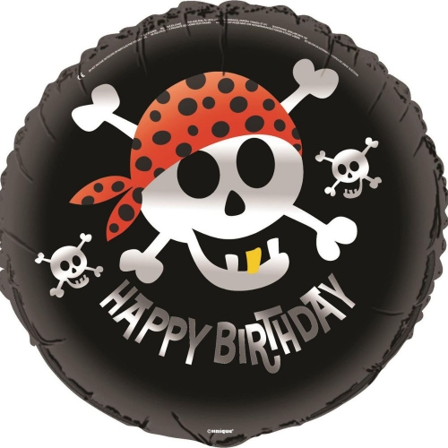 Balloon Foil 45cm Pirate Ea LIMITED STOCK