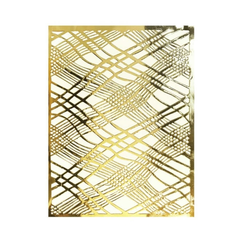 Placemat Weave Gold pk 8