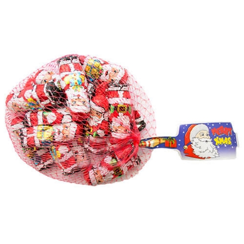 Candy Christmas Santa Chocolates Mesh Bag 75g