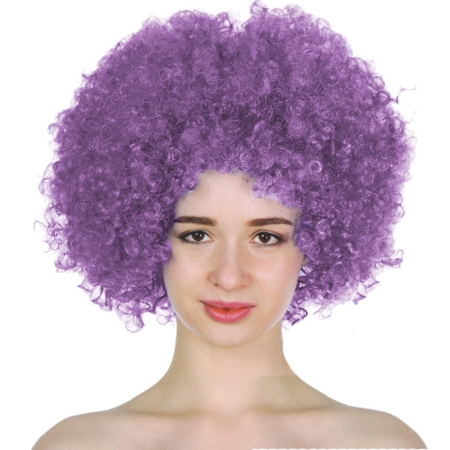 Wig Afro Purple ea