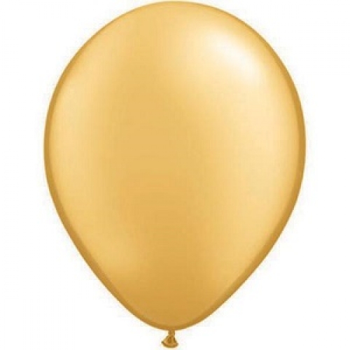 Balloon Latex 28cm Premium Metallic Gold pk 25