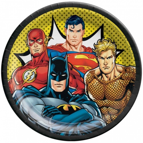 Justice League Plate 22cm pk 8