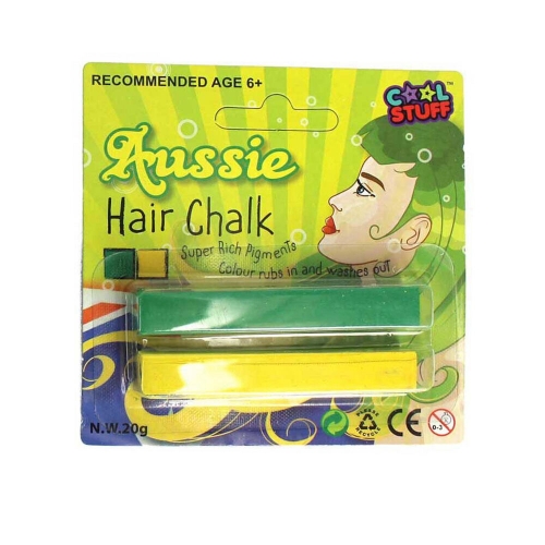 Hair Chalk Green and Gold Pk 2 LIMITED STOCK