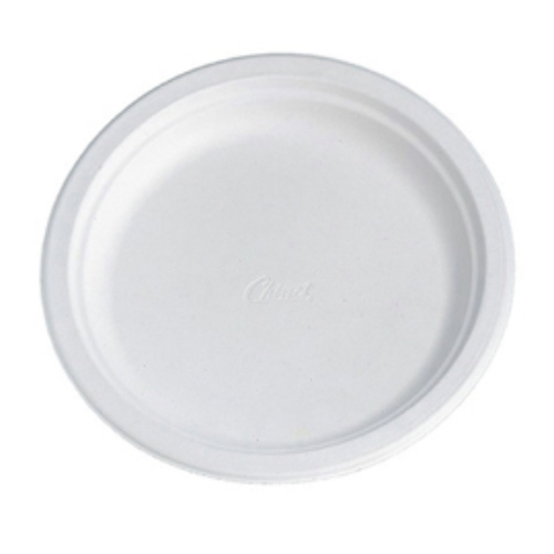 Plate Biocane 9 inch Round White Pk 125