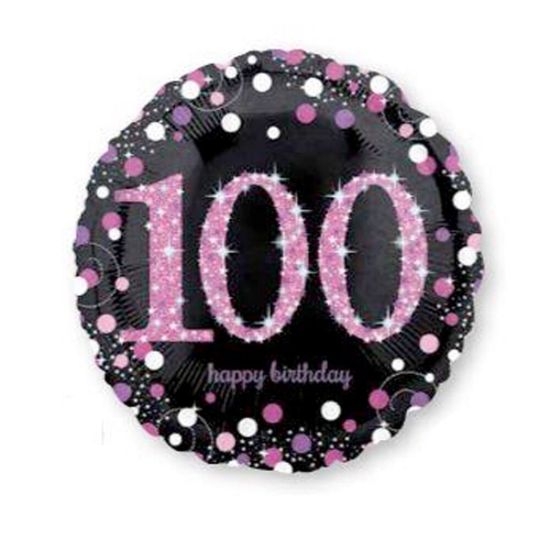 Balloon Foil 45cm Pink Celebration 100 ea LIMITED STOCK