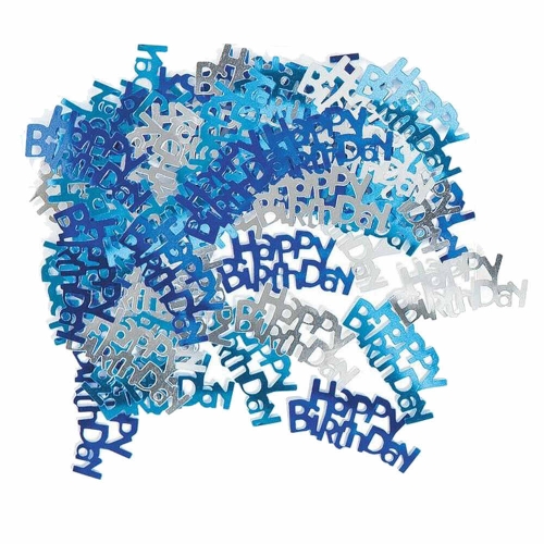 Confetti 14g Glitz Blue Happy Birthday ea