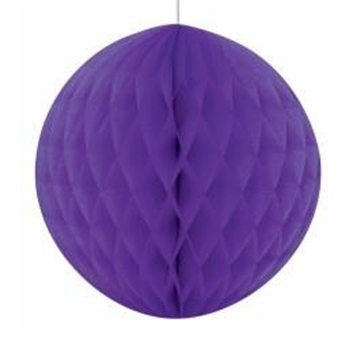 Honeycomb Ball 20cm Neon Purple ea LIMITED STOCK