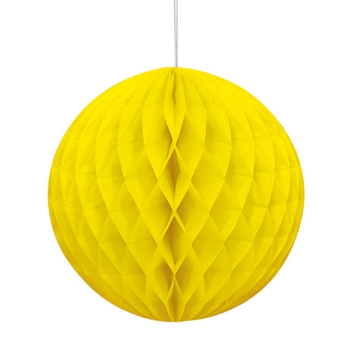Honeycomb Ball 20cm Neon Yellow ea LIMITED STOCK
