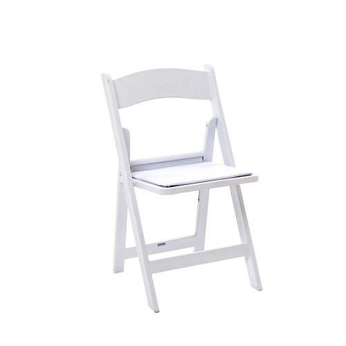 Chair Folding White Resin Portsea for Hire Ea
