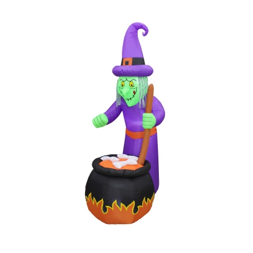 Inflatable Witch & Cauldron 1.2m Ea