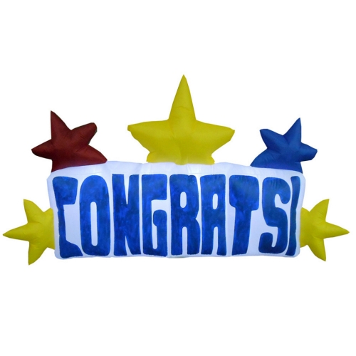 Inflatable Congratulations Sign 1.2m Ea CLEARANCE