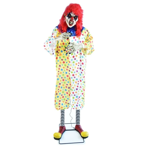 Clown Latex Animated Standing 2m Ea LIMITED STOCK