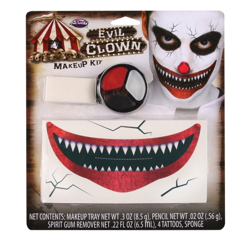 Makeup Evil Clown Deluxe Kit Each LIMITED STOCK