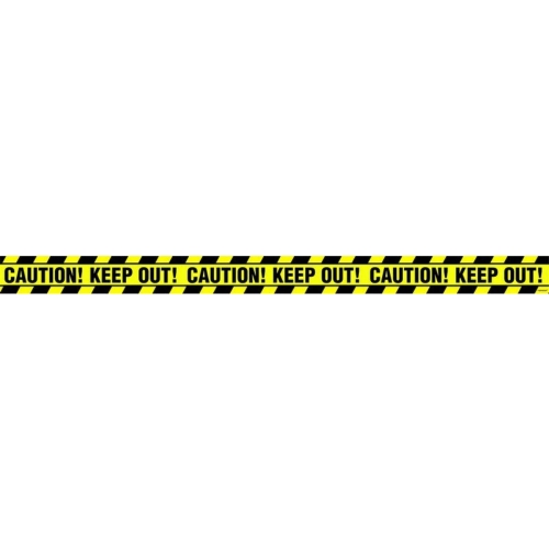 Caution Keep Out Party Tape 6 meter x 7cm Ea