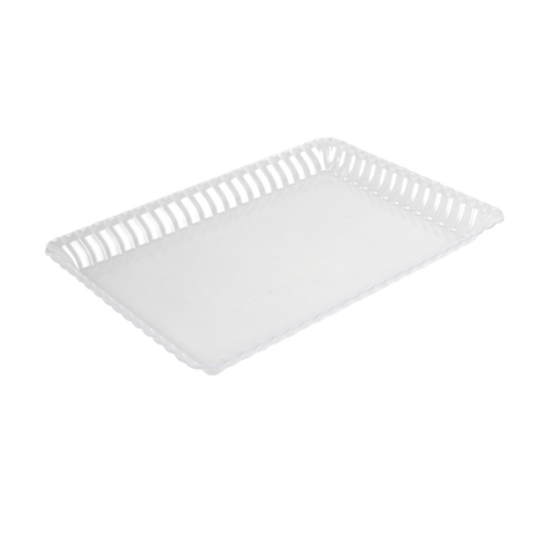 Platter Rectangular Clear 22.5 x 32.5cm Pk 3
