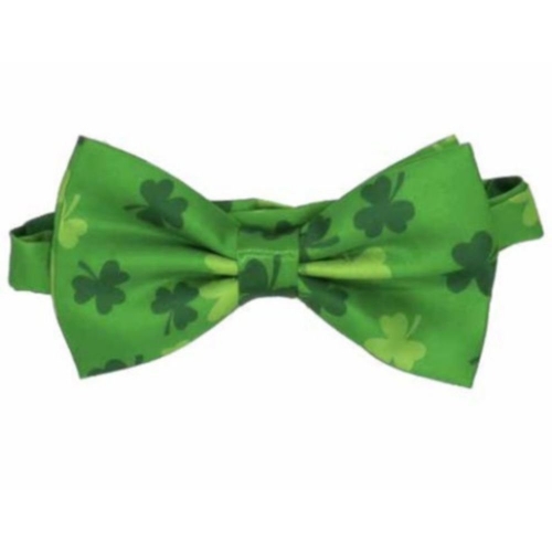 St Pat's Bow Tie with Shamrock Design Ea