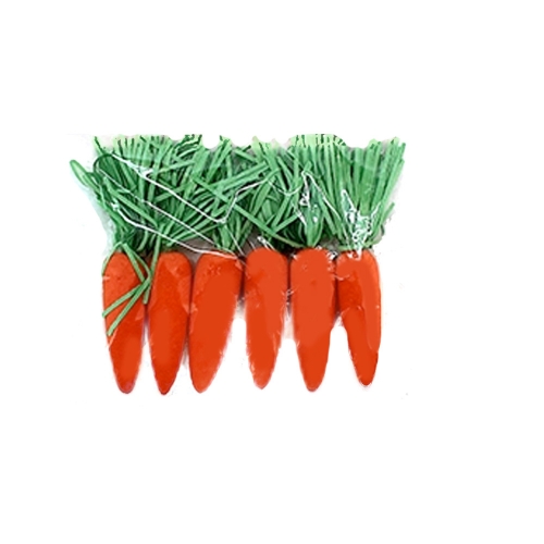 Easter Carrots Foam 5cm Pk 6 LIMITED STOCK