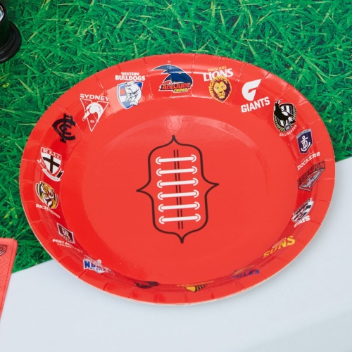 AFL All Team Party Plates Pk 8