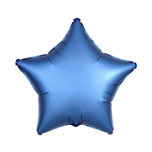 Balloon Foil 45cm Star Satin Luxe Azure Ea