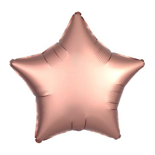 Balloon Foil 45cm Star Satin Luxe Rose Copper Ea