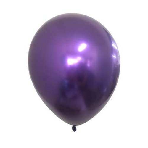 Balloon Latex 28cm Premium Chrome Purple pk 25