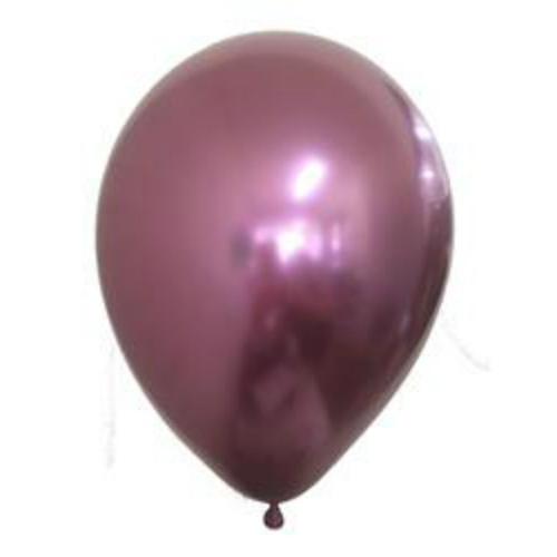 Balloon Latex 28cm Premium Chrome Mauve pk 25