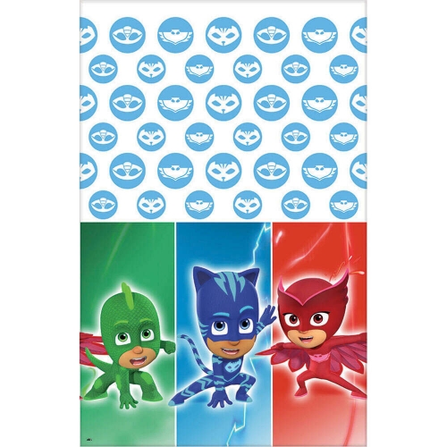 PJ Masks Tablecover 1.35m x 2.4m Ea LIMITED STOCK