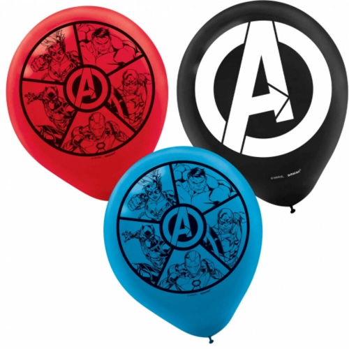 Avengers Latex Balloon 28cm Pk 6