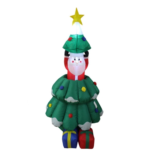 Inflatable Christmas Tree with Pop Up Santa 1.5m Ea