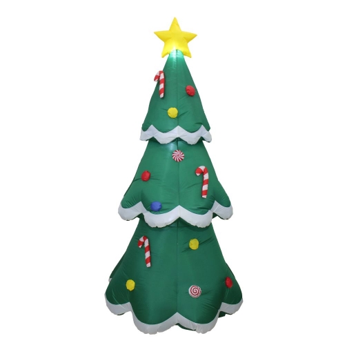 Inflatable Christmas Tree with Snow Tips 2.1m Ea